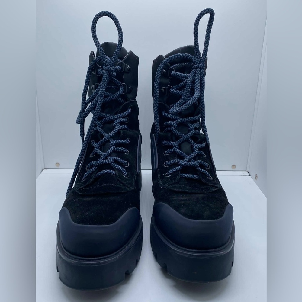 Franco Sarto Balinhike Suede Water Resistant Combat Boots Women’s Size 8.5 - Picture 2 of 10